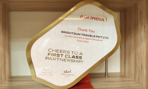 We’re thrilled to receive this token of appreciation from our valued partner, Air India. Thank you for the recognition and your continued partnership. Cheers to a first class partnership!